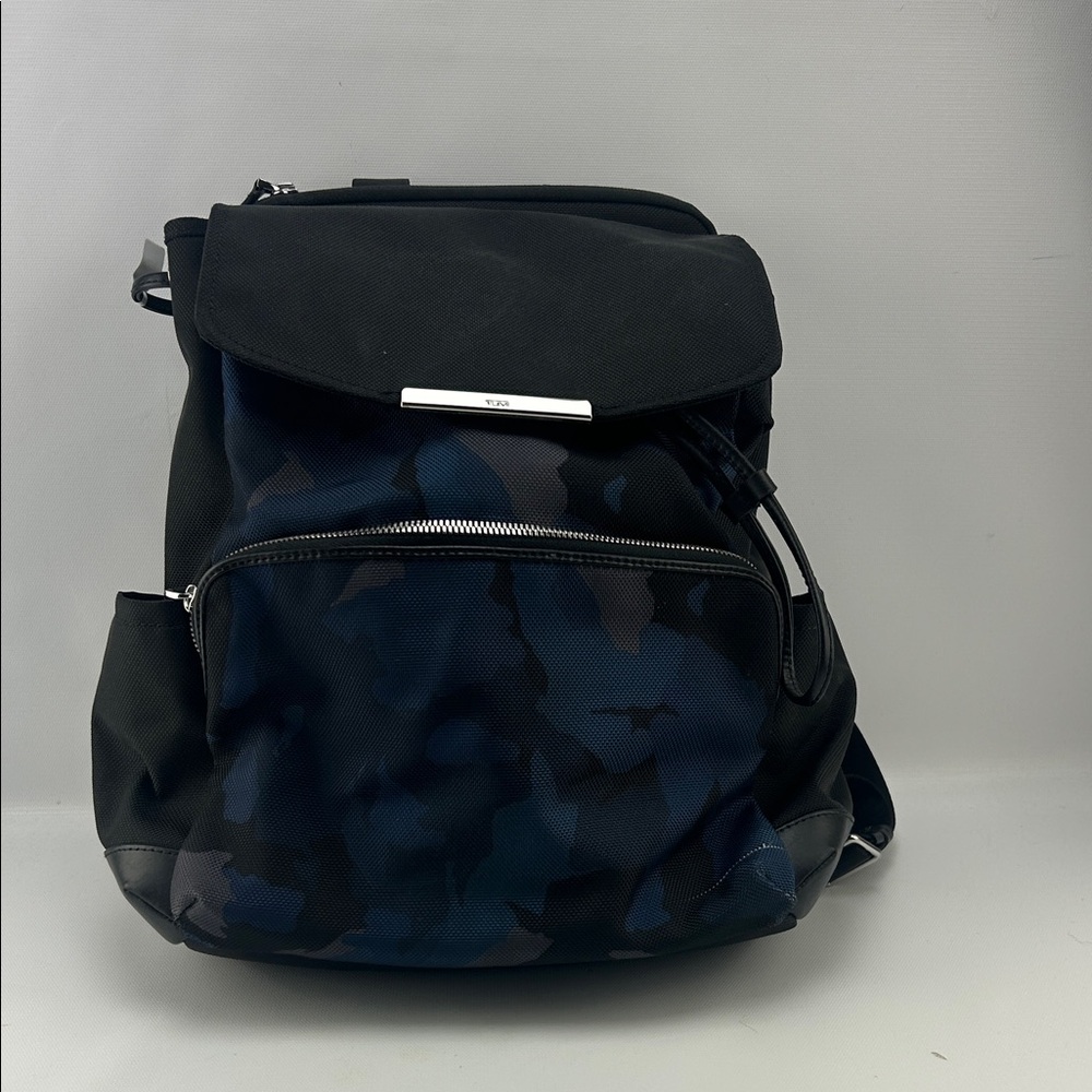 Men's Navy Camo Nylon Backpack